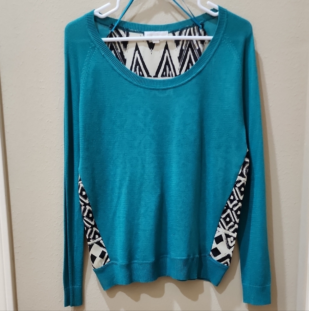 Jealous Tomato Teal Crew Neck Sweater